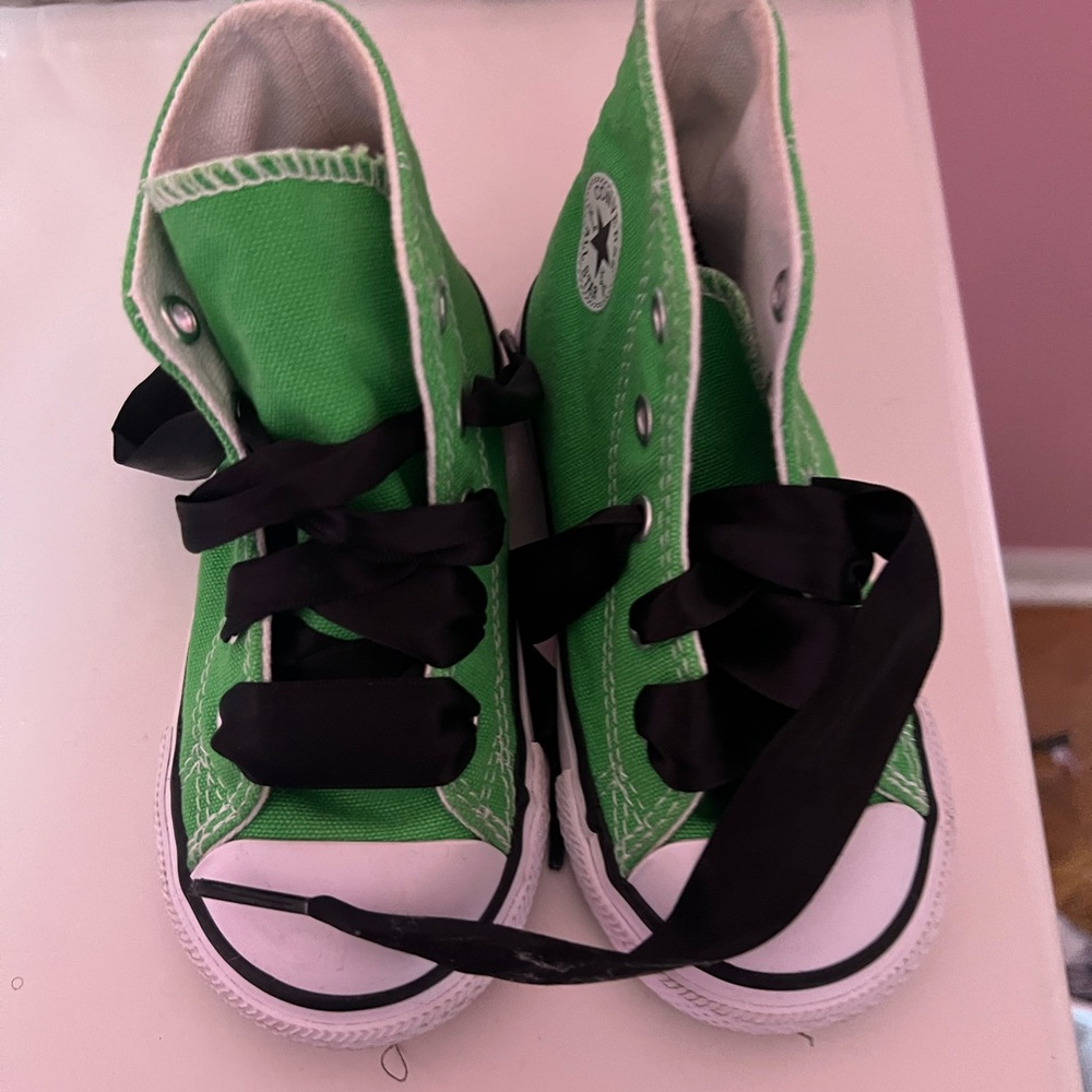 Converse Kids Green High-Top Sneakers
